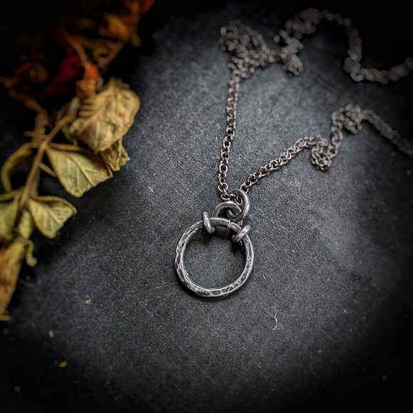Ouroboros Charm Necklace - Picture 2 of 3